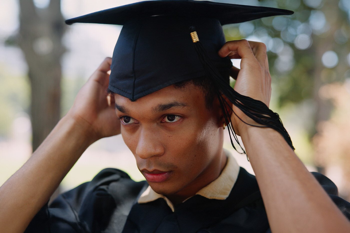 student at graduation