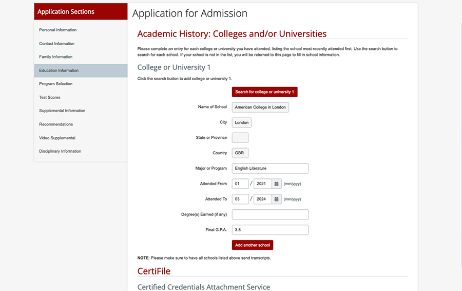 Certifile-screenshot