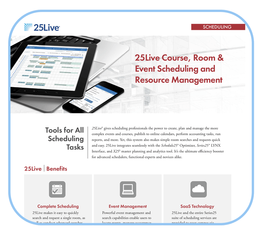 25Live Academic and Event Scheduling | CollegeNET