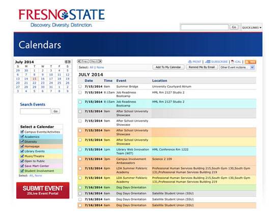 Fresno State Academic Calendar 2022 Collegenet - Scheduling